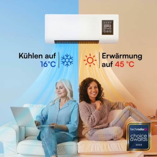 Coolizi Klimaanlage — umschaltbare mobile Klimaanlage zum Heizen und Kühlen